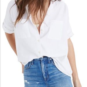Madewell White Courier Shirt